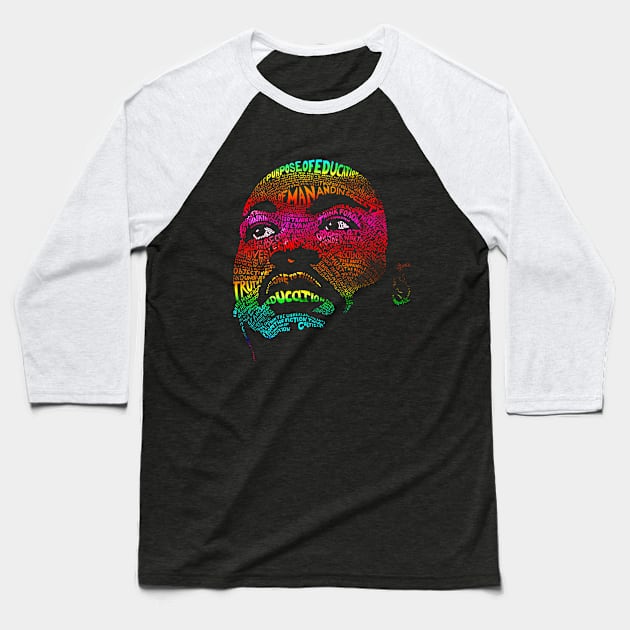 I Have A Dream (Rainbow Version) Baseball T-Shirt by thereselabossie